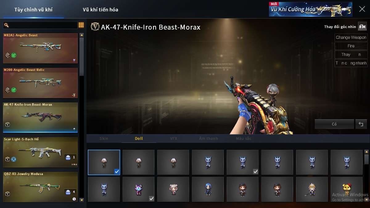 shop acc cf uy tin gia re